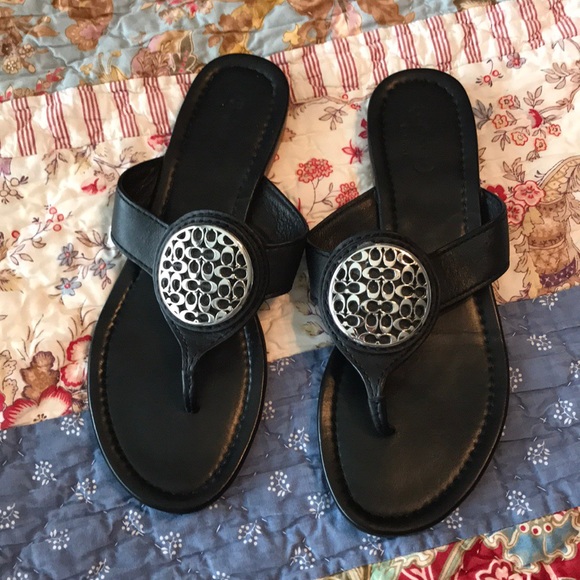 medallion flip flops